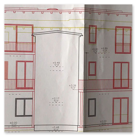 Ansicht Nord - nachträglicher Balkon in Brandenburg