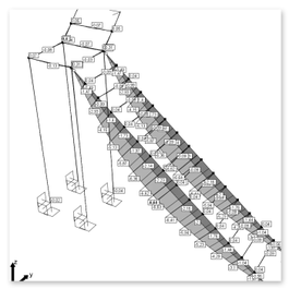 Biegemomente - Ergenisse aus der Statik für Außentreppe