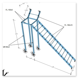 Treppe aus Polen mit Statik (Bauort: Hannover)