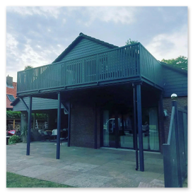 Moderne Balkonanlage aus Polen (Ausführung in Hamburg)